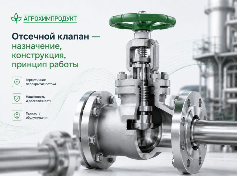 Отсечной клапан — назначение, конструкция, принцип работы