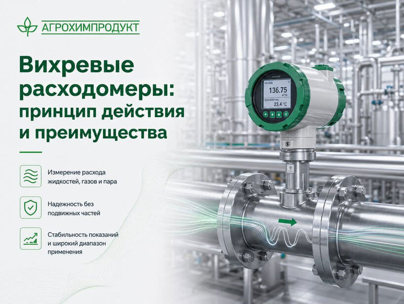 Вихревые расходомеры: принцип действия и преимущества